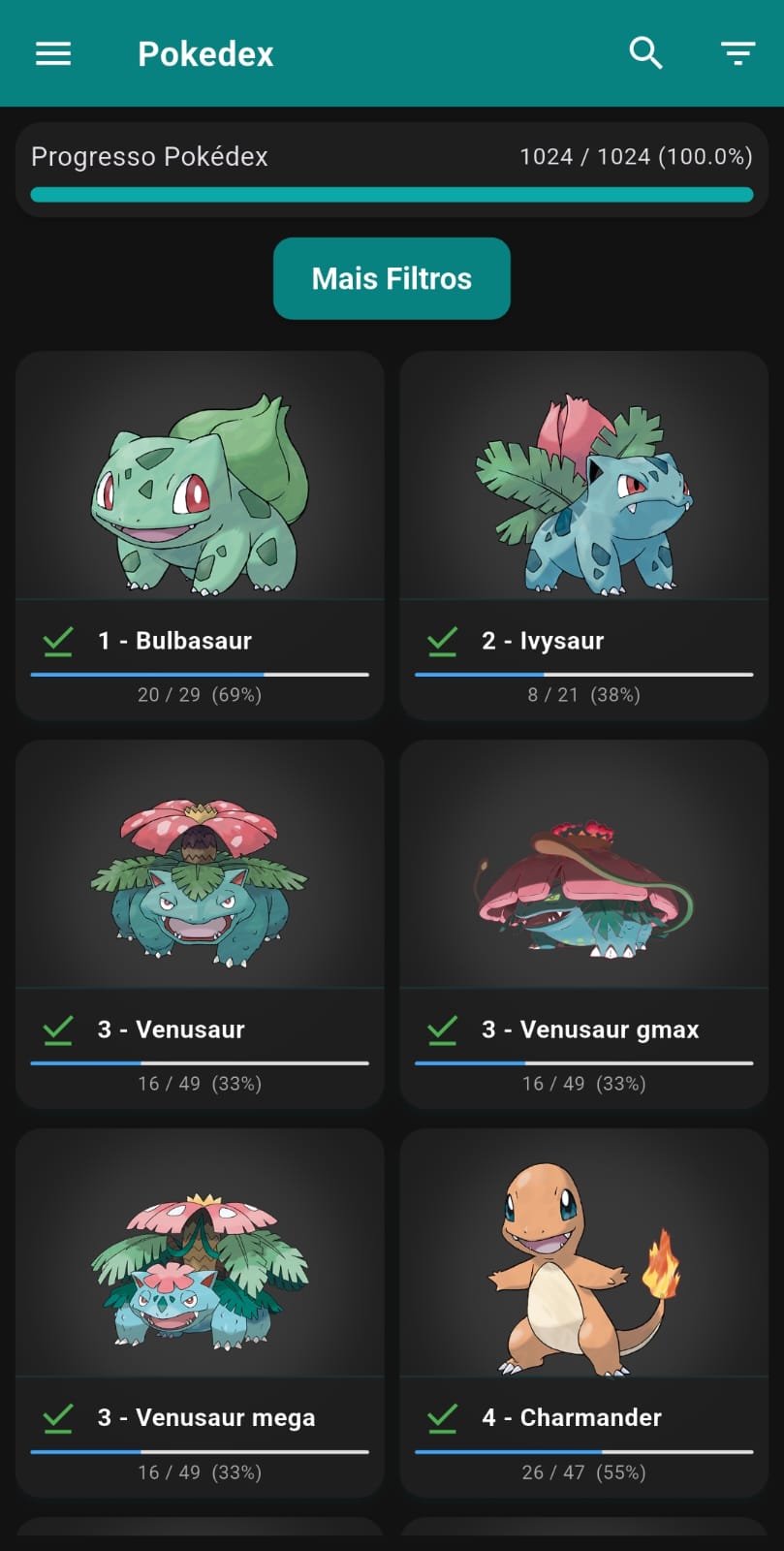 Coleções oficiais